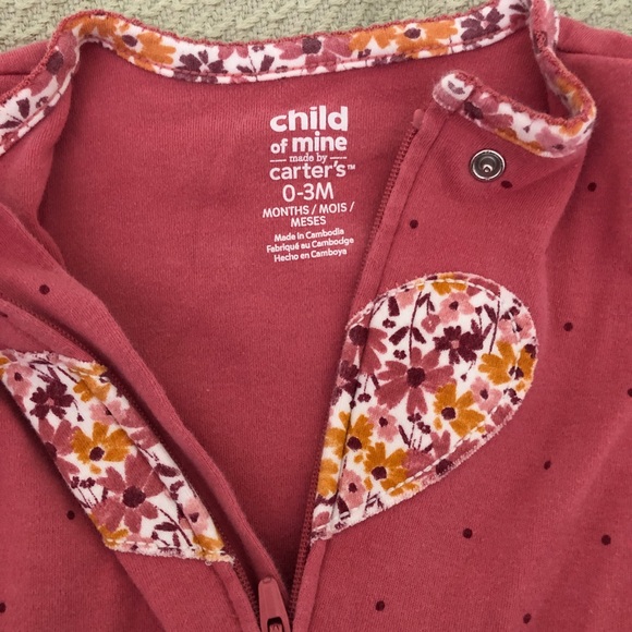 0-3 month Carter’s footie sleeper. - Picture 3 of 3